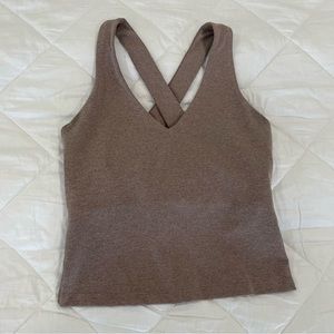 Girlfriend Collective Crop Cross Back Tank